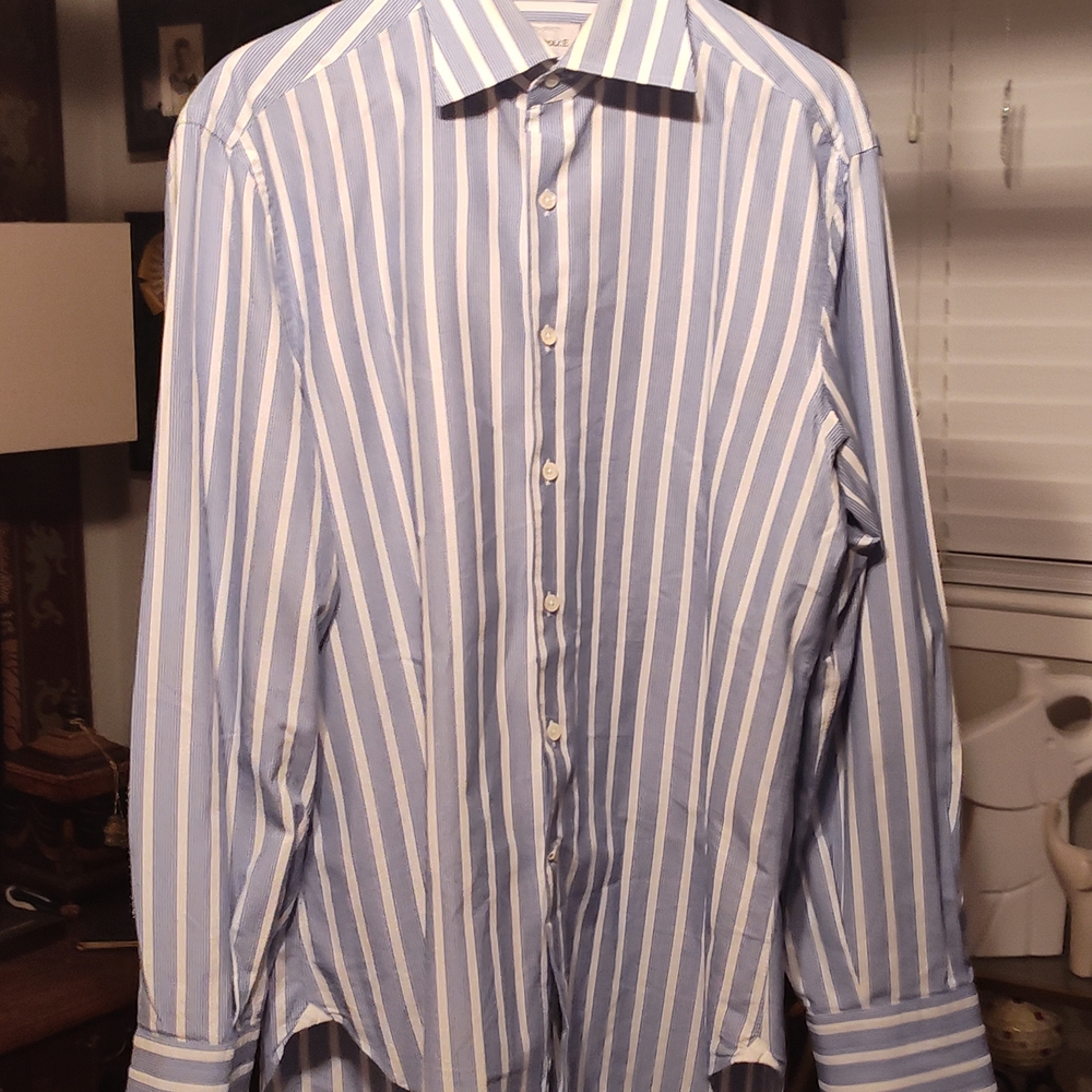 French Cuff, Striped Dress Shirt